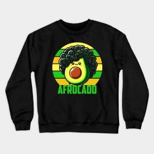 Afrocado - Funny African American Avocado Crewneck Sweatshirt